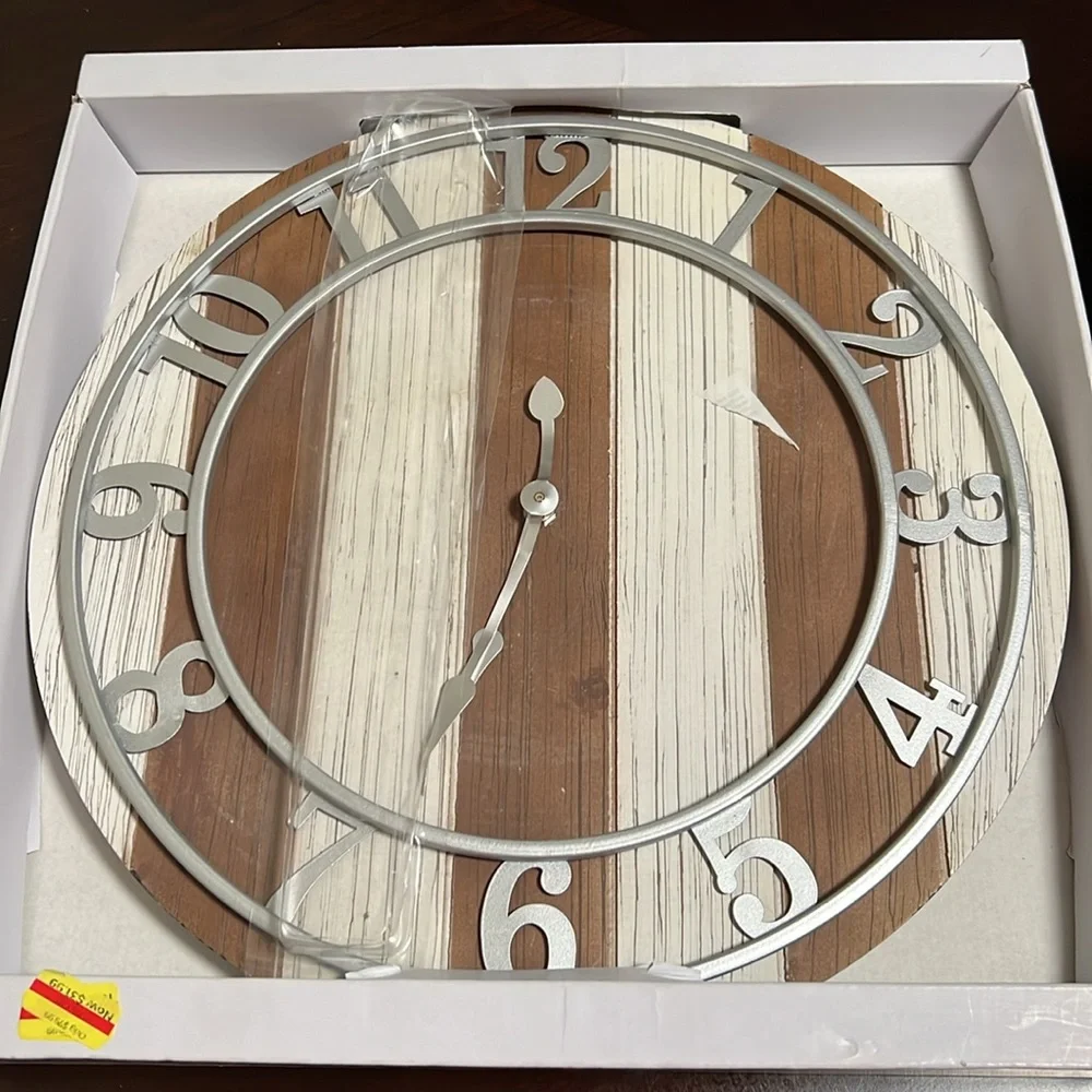 This Sonoma Goods For Life Two Tone Wall Clock